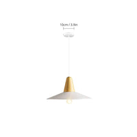 Suspension LED Bois Naturel | Marco Lucetti Blanc 36 cm