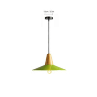 Suspension LED Bois Naturel | Marco Lucetti Vert 36 cm