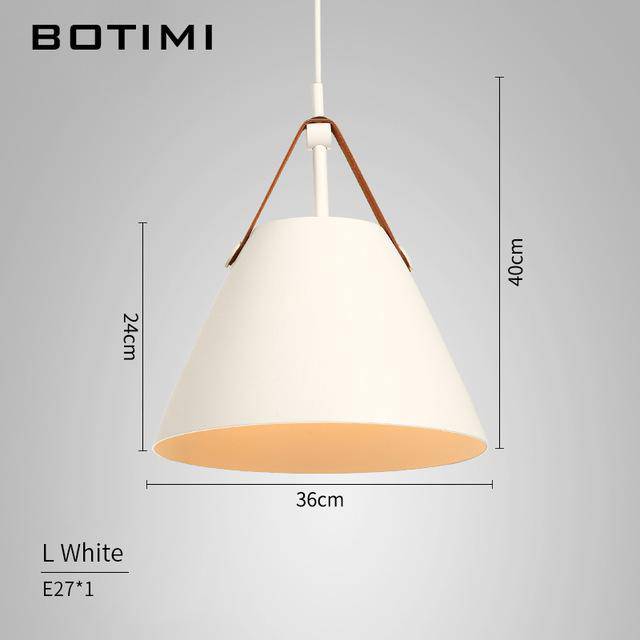 Suspension LED Botimi en métal et tissu | Marco Lucetti Blanc - L