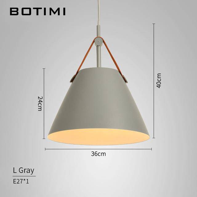 Suspension LED Botimi en métal et tissu | Marco Lucetti Gris - L