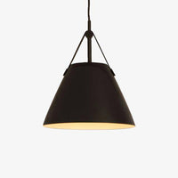 Suspension LED Botimi en métal et tissu | Marco Lucetti Noir - Large