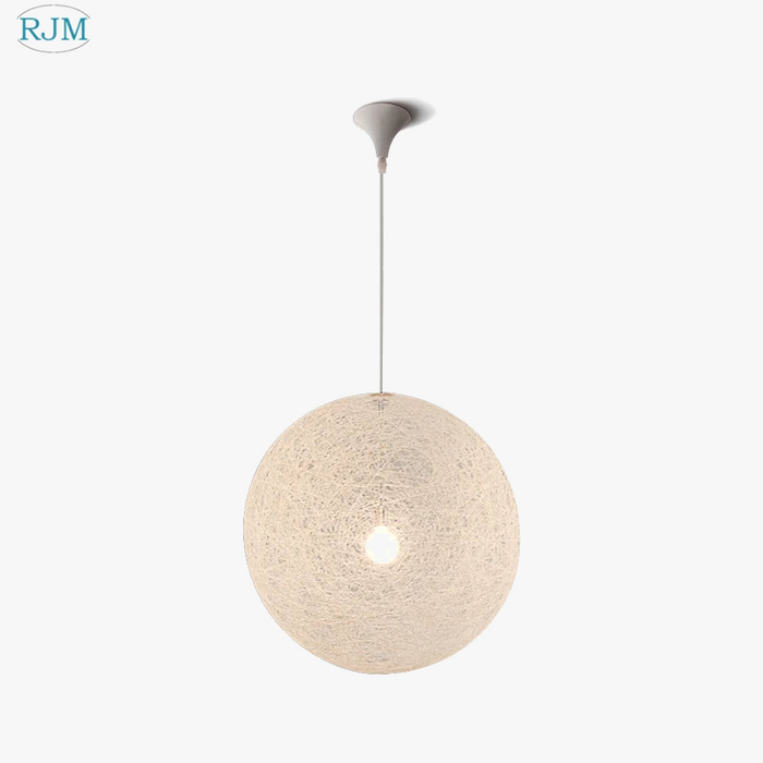 Suspension Boule LED en Chanvre