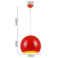 Suspension LED Boule Colorama | Marco Lucetti Rouge