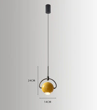 Suspension LED Boule Design | Marco Lucetti Jaune