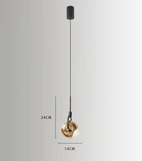 Suspension LED Boule Design | Marco Lucetti Or
