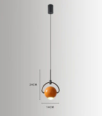 Suspension LED Boule Design | Marco Lucetti Orange
