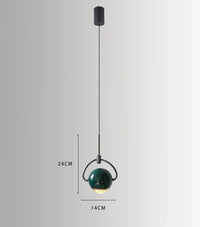 Suspension LED Boule Design | Marco Lucetti Vert
