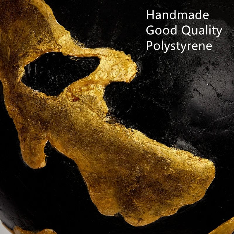 Suspension LED Boule Noire et Dorée Luxe | Marco Lucetti