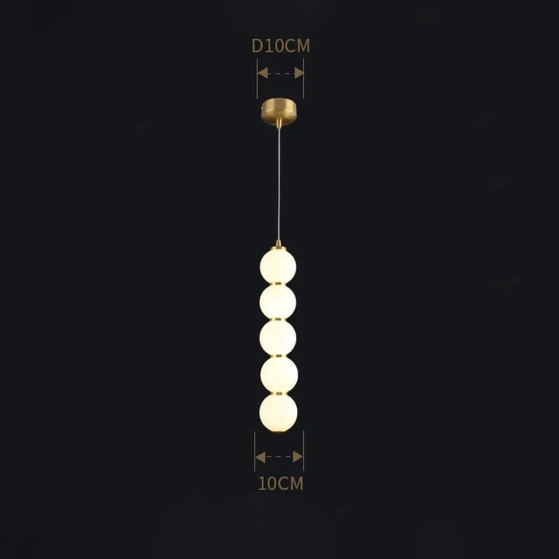Suspension LED Boule Or Brillant | Marco Lucetti