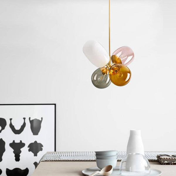 Suspension LED Boules Colorées en Verre Fumé | Marco Lucetti