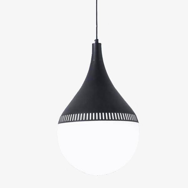 Suspension LED boules en verre à chapeau pointu - Or ou Noir | Marco Lucetti