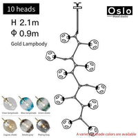 Suspension LED "Branch Glow" | Marco Lucetti Doré / 10 lampes