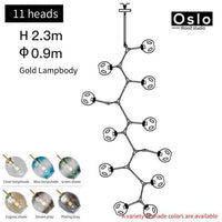 Suspension LED "Branch Glow" | Marco Lucetti Doré / 11 lampes