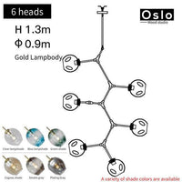 Suspension LED "Branch Glow" | Marco Lucetti Doré / 6 lampes