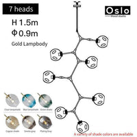 Suspension LED "Branch Glow" | Marco Lucetti Doré / 7 lampes