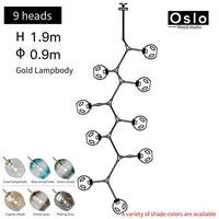 Suspension LED "Branch Glow" | Marco Lucetti Doré / 9 lampes