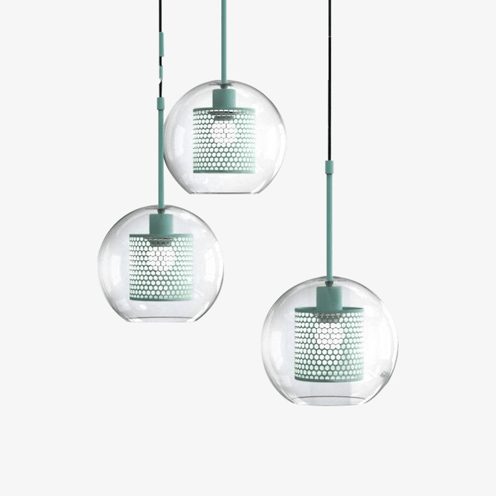 Suspension LED Cage: Boule en Verre | Marco Lucetti
