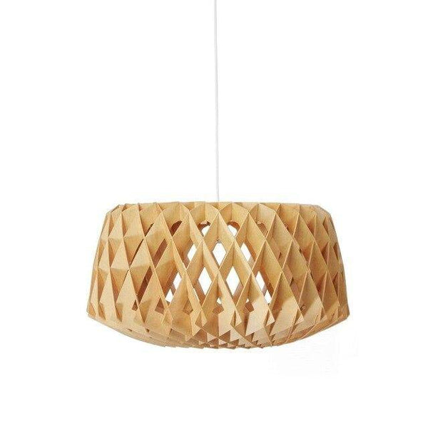 Suspension LED Cage en Bois Scandinave | Marco Lucetti Beige