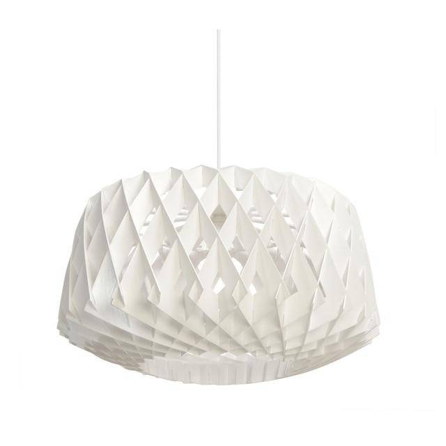 Suspension LED Cage en Bois Scandinave | Marco Lucetti Blanc