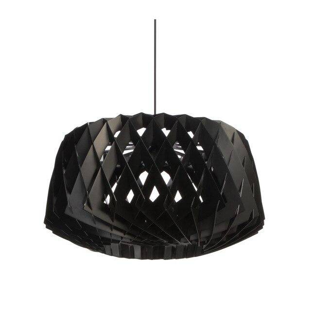Suspension LED Cage en Bois Scandinave | Marco Lucetti Noir
