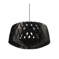 Suspension LED Cage en Bois Scandinave | Marco Lucetti Noir