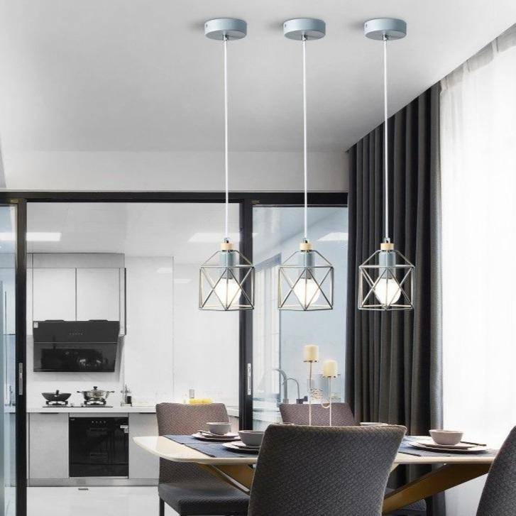 Suspension LED Cage Métal Moderniste | Marco Lucetti