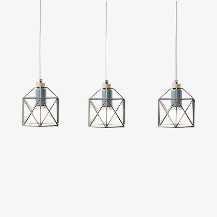 Suspension LED Cage Métal Moderniste | Marco Lucetti