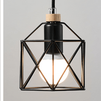 Suspension LED Cage Métal Moderniste | Marco Lucetti Noir / A