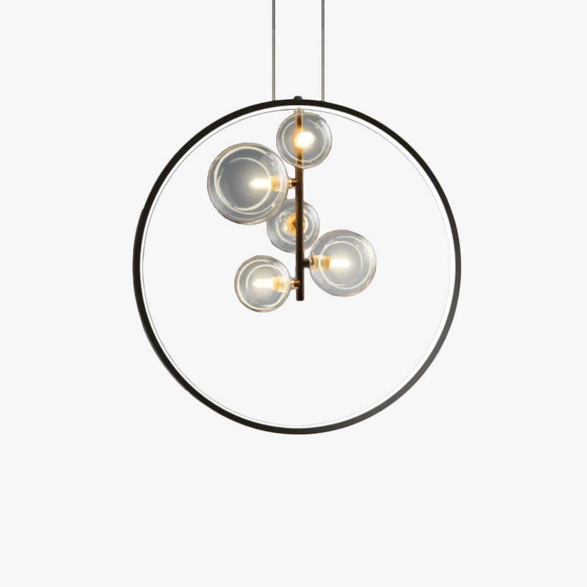 Suspension LED Cala Glass Bubble Ring | Marco Lucetti D 50cm / Chaude