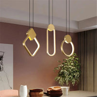 Suspension LED Carré Géométrique Nordique Métal 2020 | Marco Lucetti