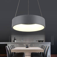 Suspension LED Cercle Minimaliste (Gris/Blanc) | Marco Lucetti