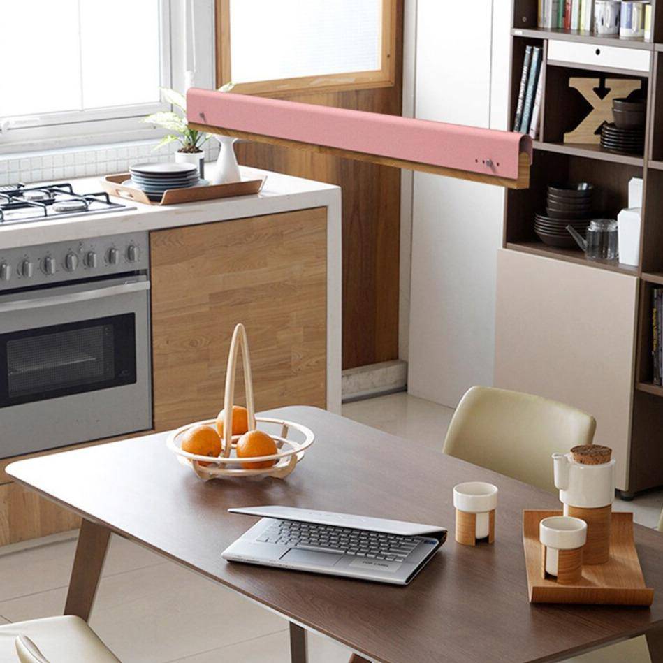 Suspension LED chic en bois et métal coloré | Marco Lucetti