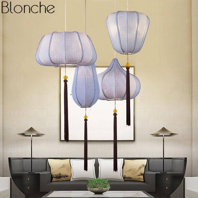 Suspension LED Chinoise en Tissu | Marco Lucetti