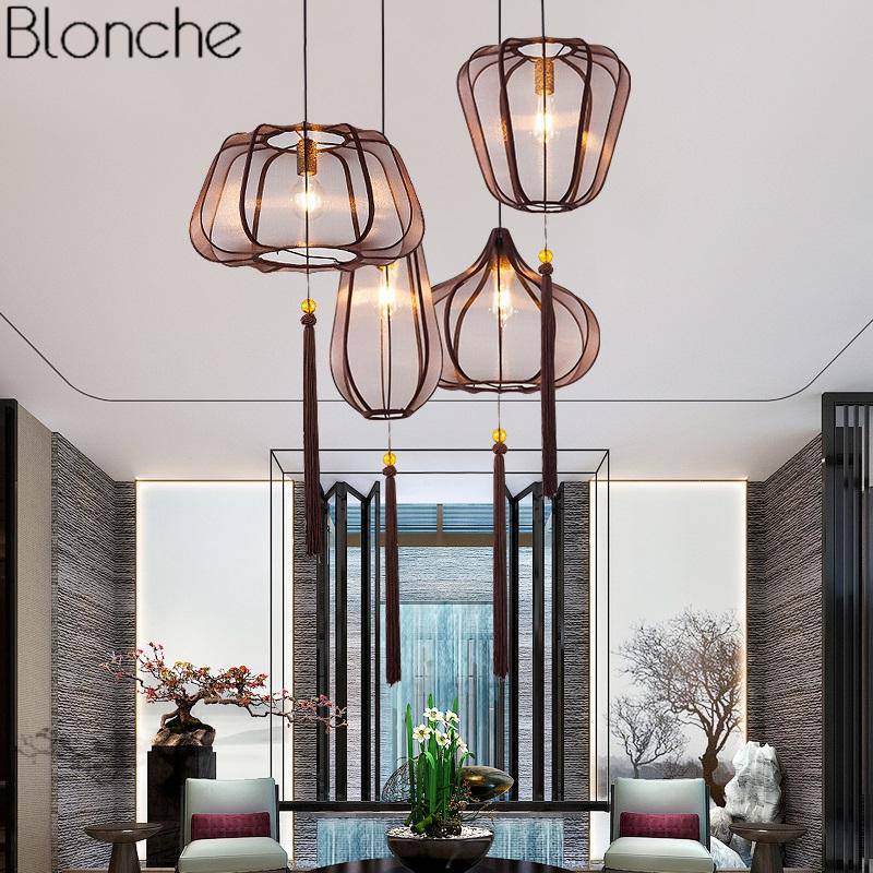 Suspension LED Chinoise en Tissu | Marco Lucetti