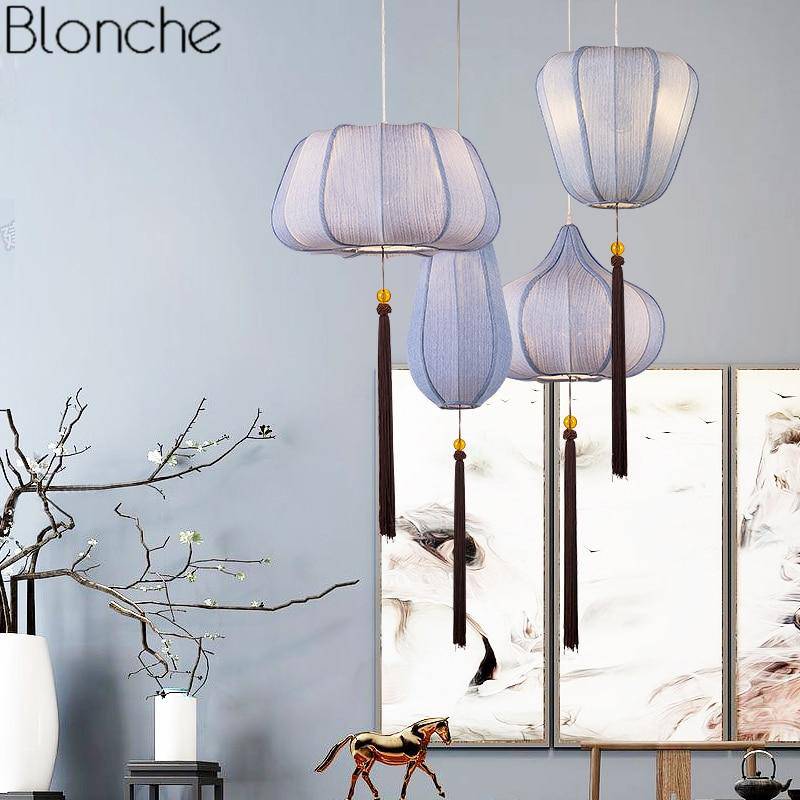 Suspension LED Chinoise en Tissu | Marco Lucetti