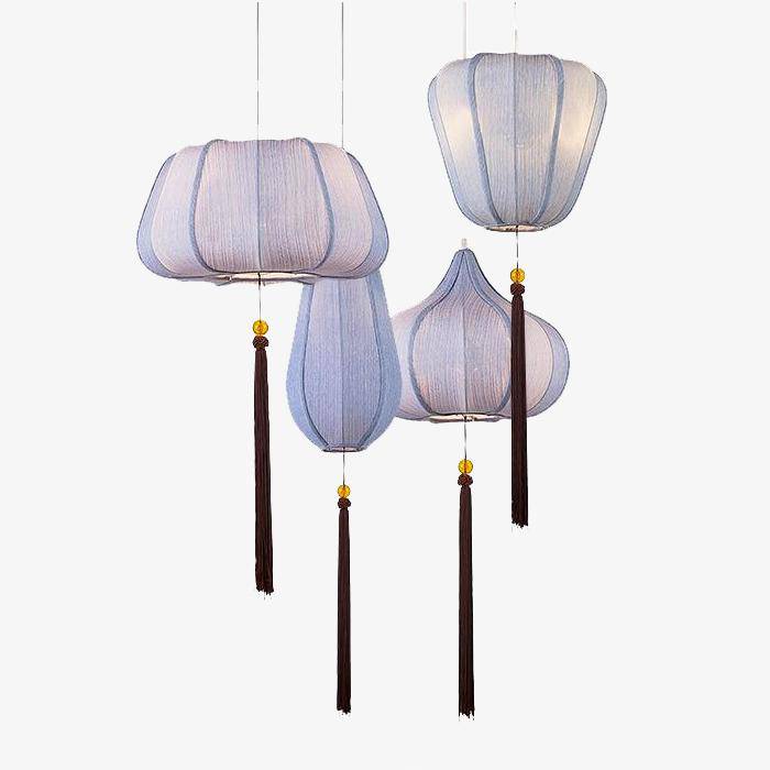 Suspension LED Chinoise en Tissu | Marco Lucetti