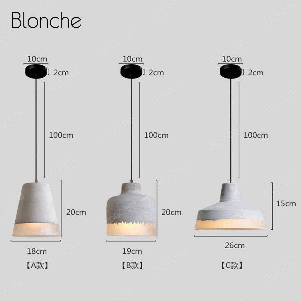 Suspension LED Ciment avec Abat-jour Loft | Marco Lucetti