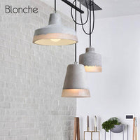 Suspension LED Ciment avec Abat-jour Loft | Marco Lucetti
