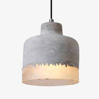 Suspension LED Ciment avec Abat-jour Loft | Marco Lucetti