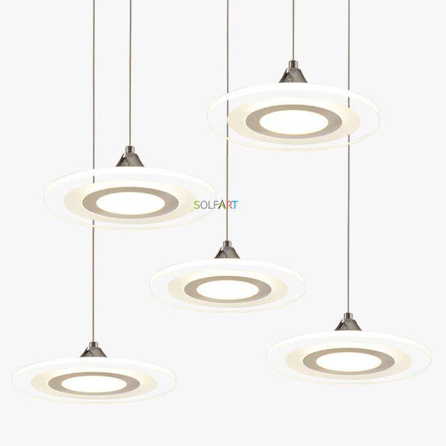 Suspension LED Circle Design. | Marco Lucetti 5 lampes