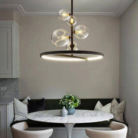 Suspension LED Circle & Glass Balls | Marco Lucetti