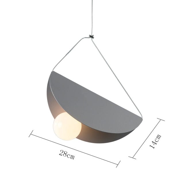 Suspension LED Circulaire Moderne Kaia | Marco Lucetti Gris