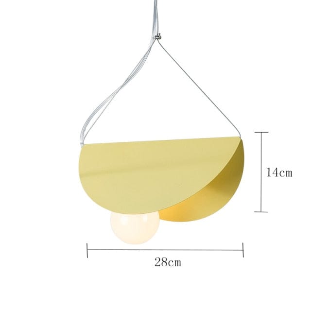 Suspension LED Circulaire Moderne Kaia | Marco Lucetti Jaune