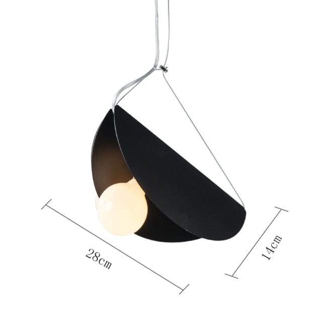 Suspension LED Circulaire Moderne Kaia | Marco Lucetti Noir