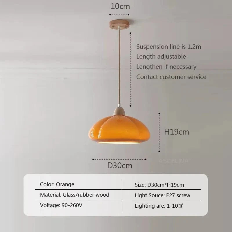 Suspension LED Citrouille Glow | Marco Lucetti 023PL008 orange / Blanc froid
