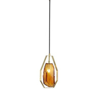 Suspension LED Coffee en verre géométrique. | Marco Lucetti