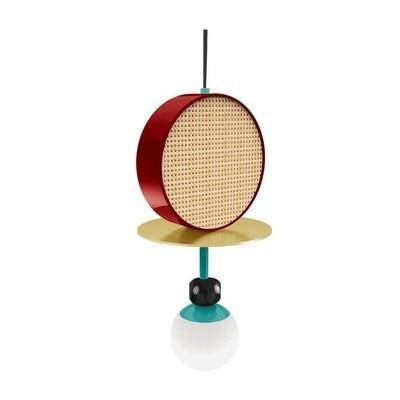 Suspension LED Colorama | Marco Lucetti 1 lampe / Rouge / 30 x 50cm