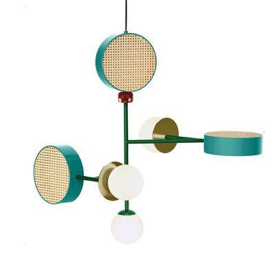 Suspension LED Colorama | Marco Lucetti 6 lampes / Mixte C / 100 x 70cm