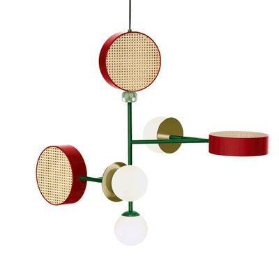 Suspension LED Colorama | Marco Lucetti 6 lampes / Mixte D / 100 x 70cm