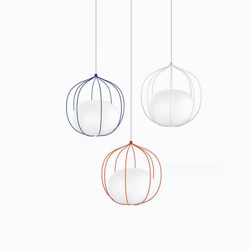 Suspension LED colorée avec sphère en verre Clear Glow | Marco Lucetti